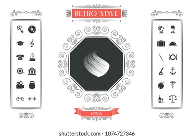 Earth logo design with texture