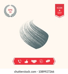Earth logo design with texture