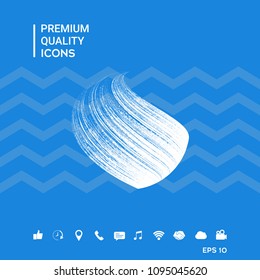 Earth logo design with texture