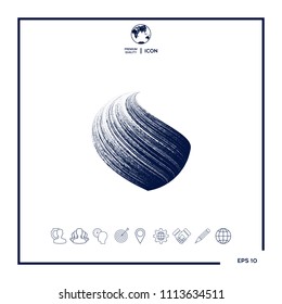 Earth logo design with texture