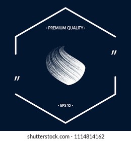Earth logo design with texture