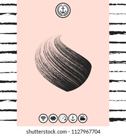 Earth logo design with texture