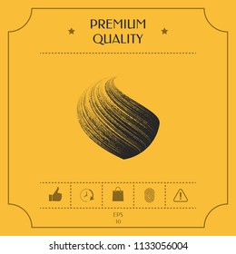 Earth logo design with texture