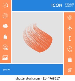Earth logo design with texture