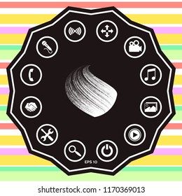 Earth logo design with texture