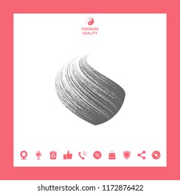 Earth logo design with texture