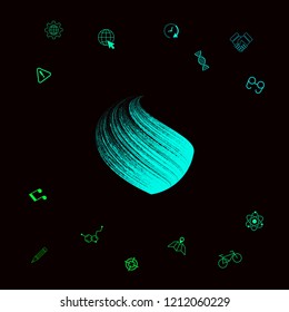 Earth logo design with texture