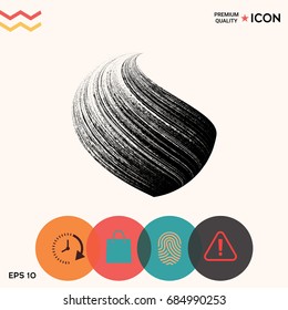 Earth logo design with texture
