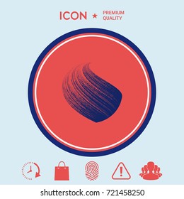 Earth logo design with texture