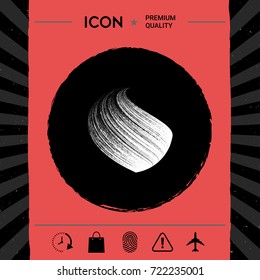 Earth logo design with texture