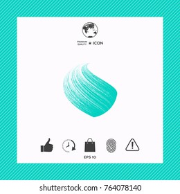 Earth logo design with texture
