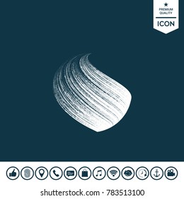 Earth logo design with texture