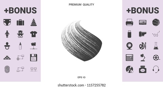 Earth logo design with texture - graphic elements for your design