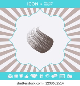 Earth logo design with texture. Graphic elements for your design