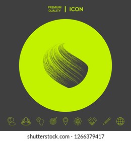 Earth logo design with texture. Graphic elements for your design