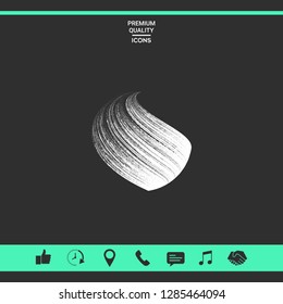 Earth logo design with texture. Graphic elements for your design
