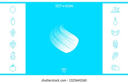 Earth logo design with texture. Graphic elements for your design