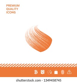 Earth logo design with texture. Graphic elements for your design