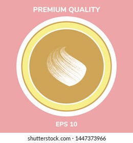 Earth logo design with texture. Graphic elements for your design