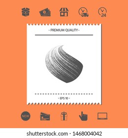 Earth logo design with texture. Graphic elements for your design