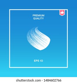 Earth logo design with texture. Graphic elements for your design