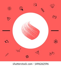 Earth logo design with texture. Graphic elements for your design