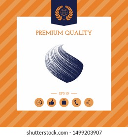 Earth logo design with texture. Graphic elements for your design