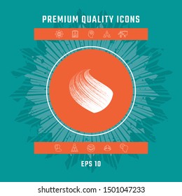 Earth logo design with texture. Graphic elements for your design