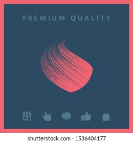 Earth logo design with texture. Graphic elements for your design