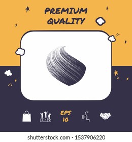 Earth logo design with texture. Graphic elements for your design