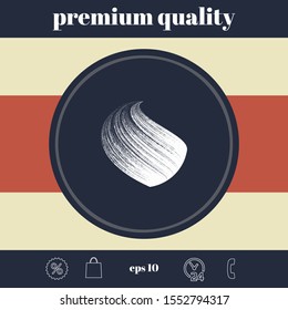 Earth logo design with texture. Graphic elements for your design