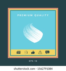 Earth logo design with texture. Graphic elements for your design