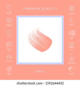 Earth logo design with texture. Graphic elements for your design