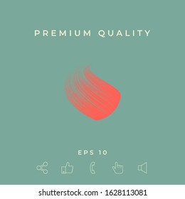 Earth logo design with texture. Graphic elements for your design
