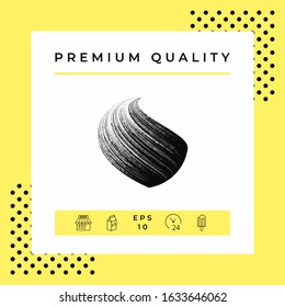 Earth logo design with texture. Graphic elements for your design