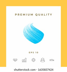 Earth logo design with texture. Graphic elements for your design