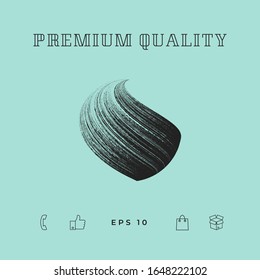 Earth logo design with texture. Graphic elements for your design