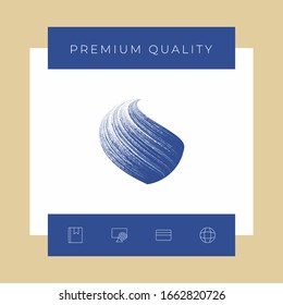 Earth logo design with texture. Graphic elements for your design