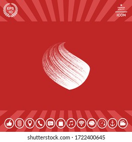 Earth logo design with texture. Graphic elements for your design