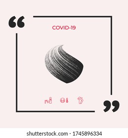 Earth logo design with texture. Graphic elements for your design