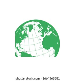 Plantilla vectorial de diseño del logotipo de la Tierra