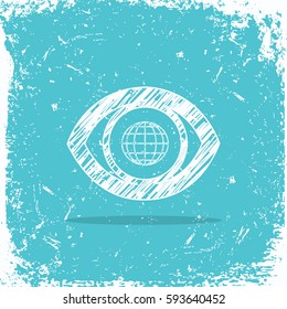 Earth logo. globe for web design