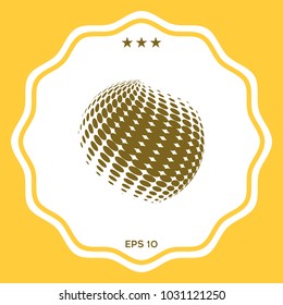 Earth logo - halftone effect