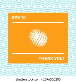 Earth logo - halftone effect