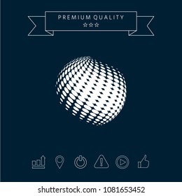 Earth logo - halftone effect