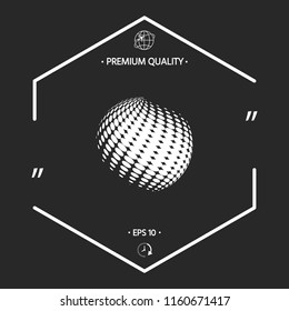Earth logo - halftone effect