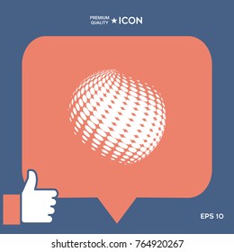 Earth logo - halftone effect