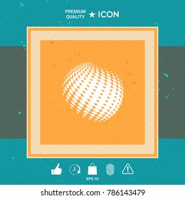 Earth logo - halftone effect