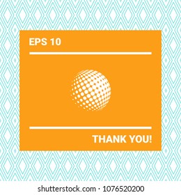 Earth logo - halftone sphere