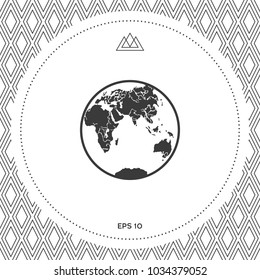 Earth logo icon